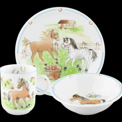 Seltmann Weiden 3-tlg Kinder Teller-Set Mein Pony