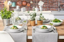 Seltmann Weiden 12-tlg Tafelservice Lido Black Line