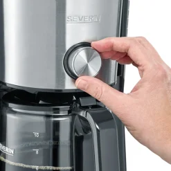 Severin Kaffeemaschine TypeSwitch Edelstahl-gebürstet schwarz