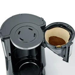Severin Kaffeemaschine TypeSwitch Edelstahl-gebürstet schwarz