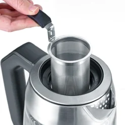 Severin Wasserkocher Deluxe Glas Edelstahl 1,7 L