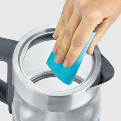 Severin Wasserkocher Deluxe Mini Glas Edelstahl 1 L