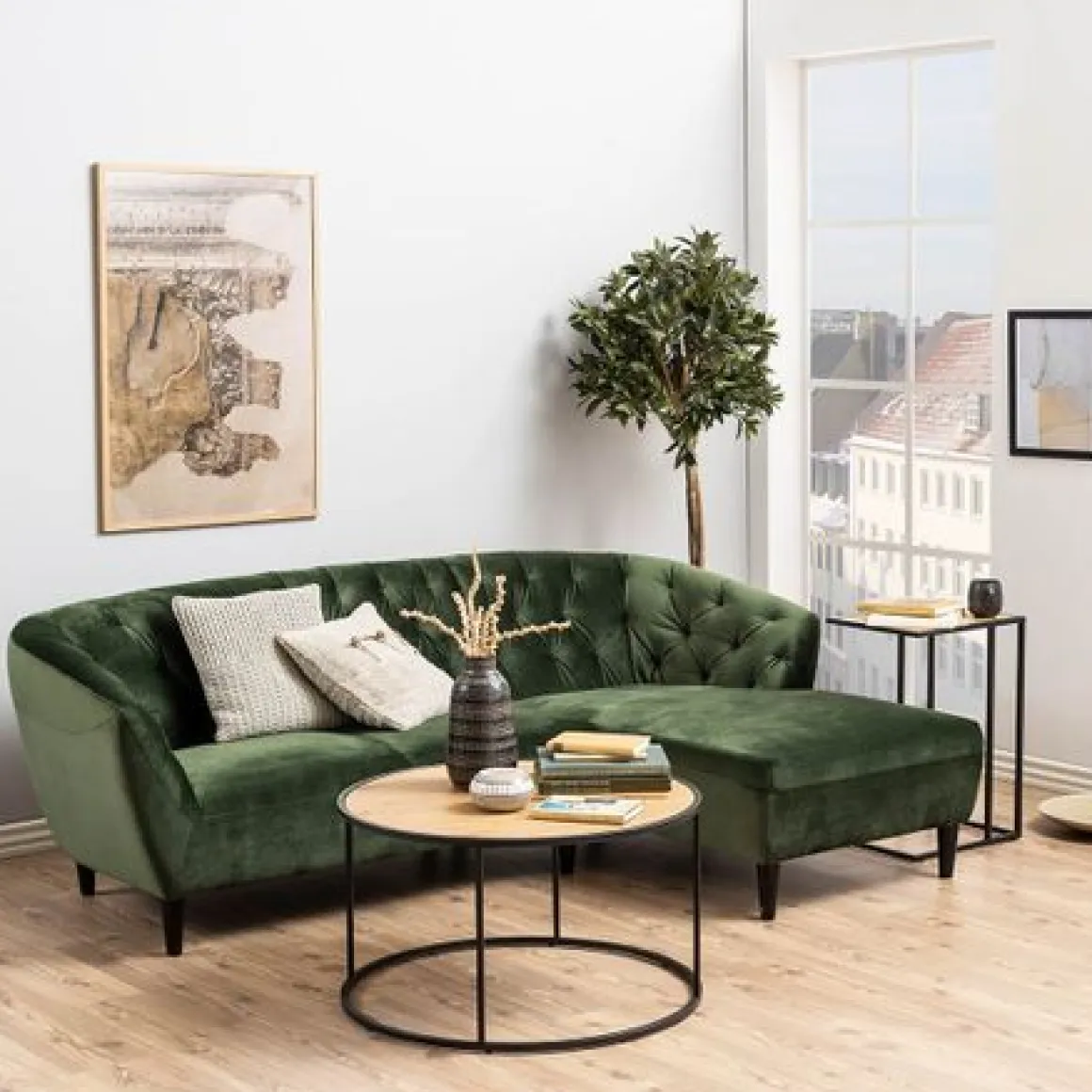 Sofa Beistelltisch Seaford Eiche