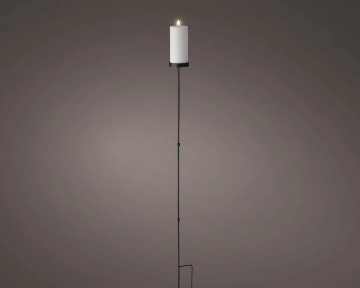 Solar-Kerze mit Gartenstecker 117 cm