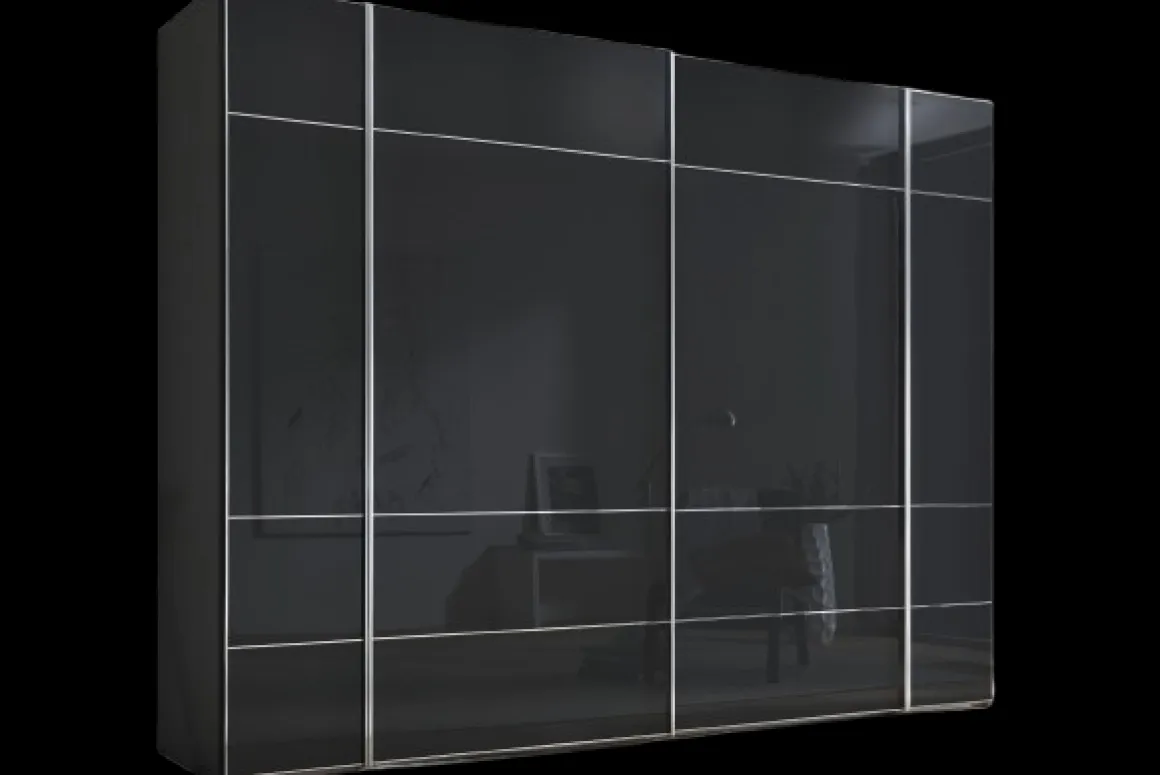 Staud Schwebetürenschrank Studioline Anthrazit