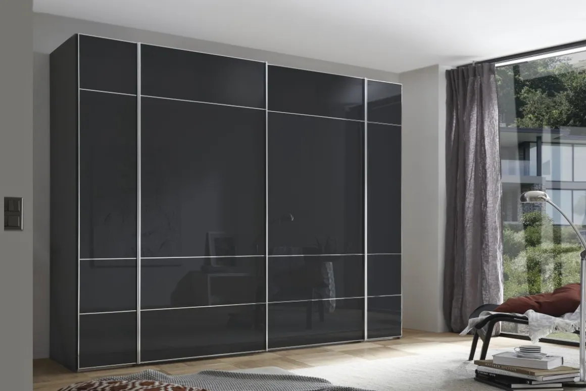 Staud Schwebetürenschrank Studioline Anthrazit
