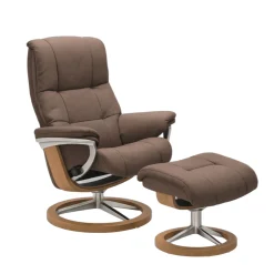 Stressless Sessel Mayfair Signature mit Hocker Braun