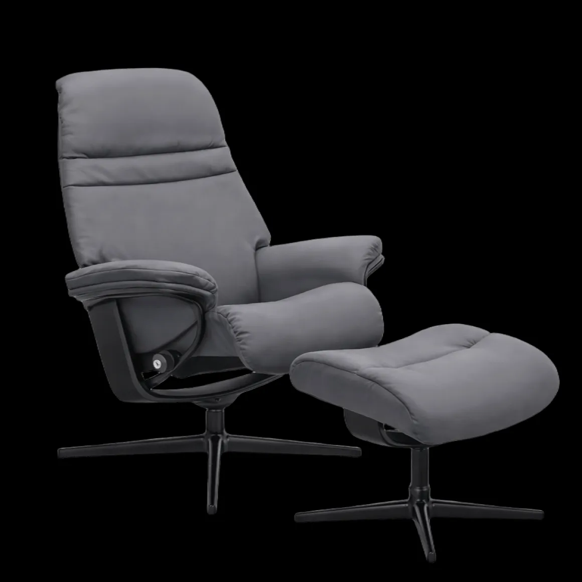 Stressless Sessel Sunrise Cross mit Hocker Grey