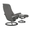Stressless Sessel Sunrise Signature mit Hocker Grau