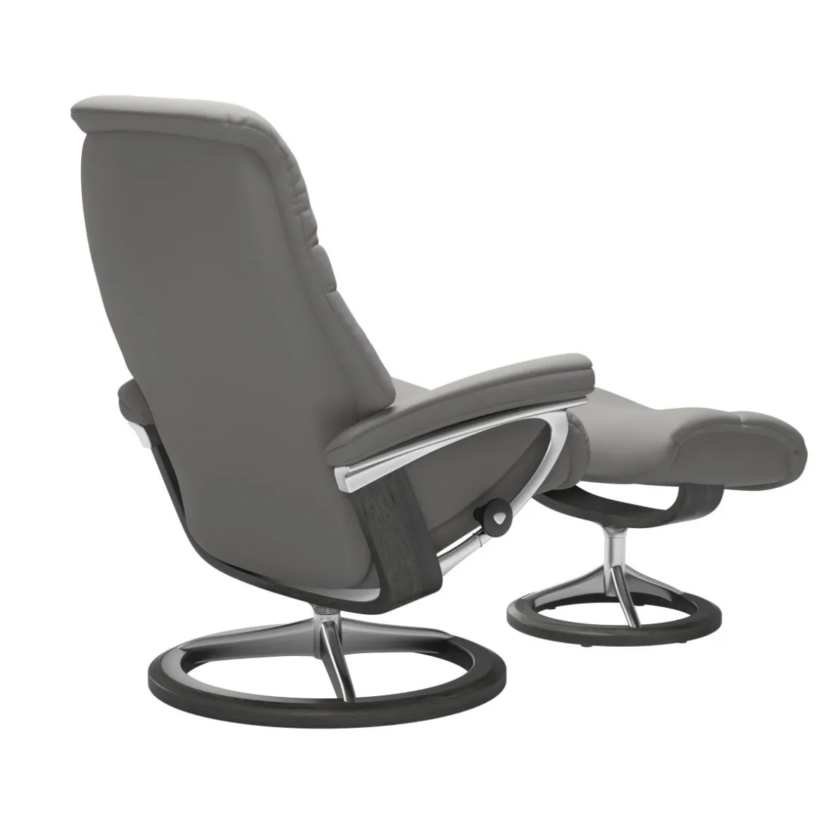 Stressless Sessel Sunrise Signature mit Hocker Grau