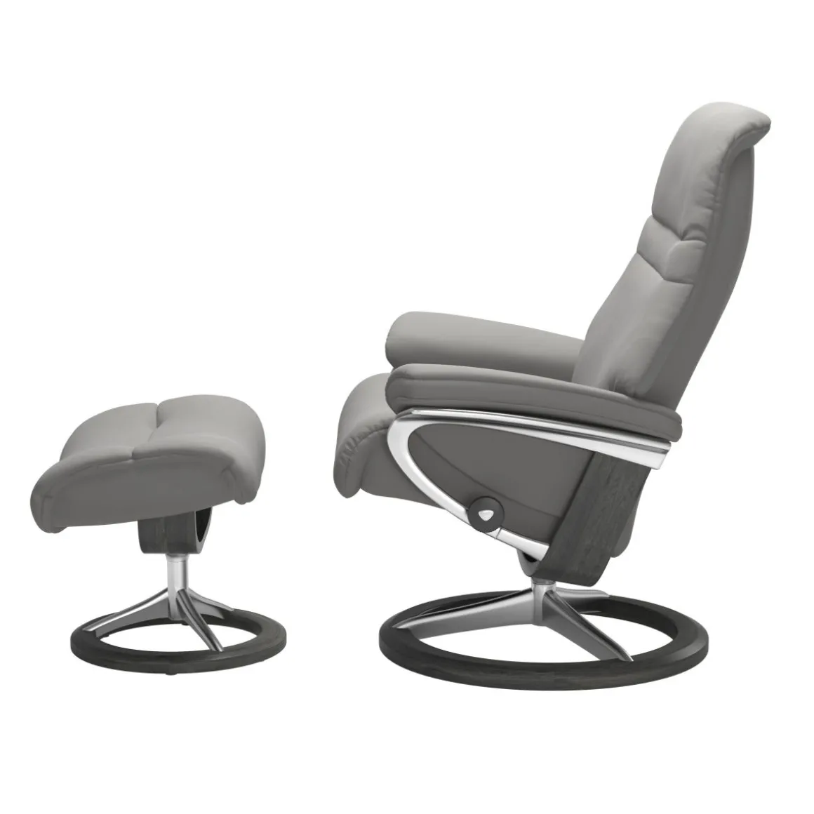 Stressless Sessel Sunrise Signature mit Hocker Grau