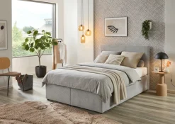 Sun Garden Boxspringbett Aspen Silber 140 x 200 cm