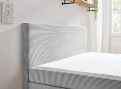 Sun Garden Boxspringbett Aspen Silber 140 x 200 cm