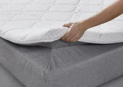 Sun Garden Boxspringbett Graz Grau 180 x 200 cm