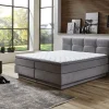Sun Garden Boxspringbett Portage mit Bettkasten Silber 180 x 200 cm