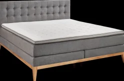 Sun Garden Boxspringbett Westwood Grau 180 x 200 cm