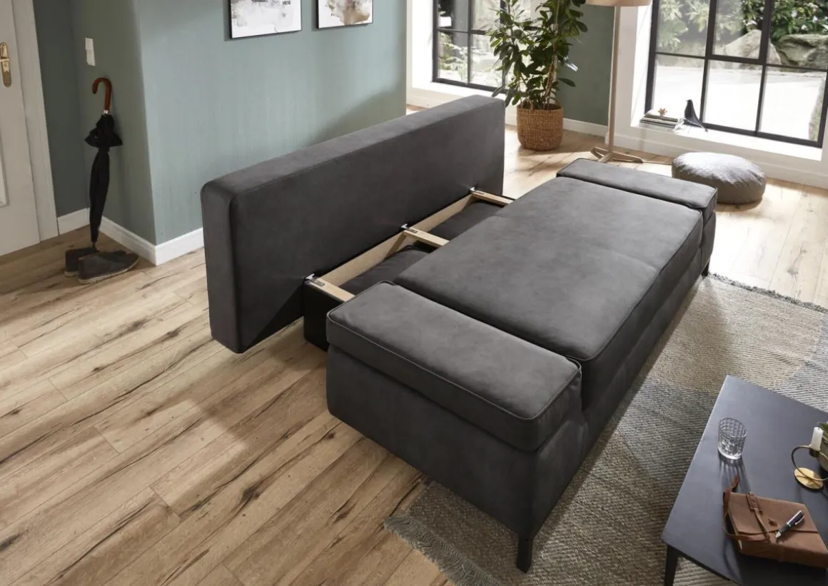 Sun Garden Schlafsofa Jarny mit Stauraum Anthrazit
