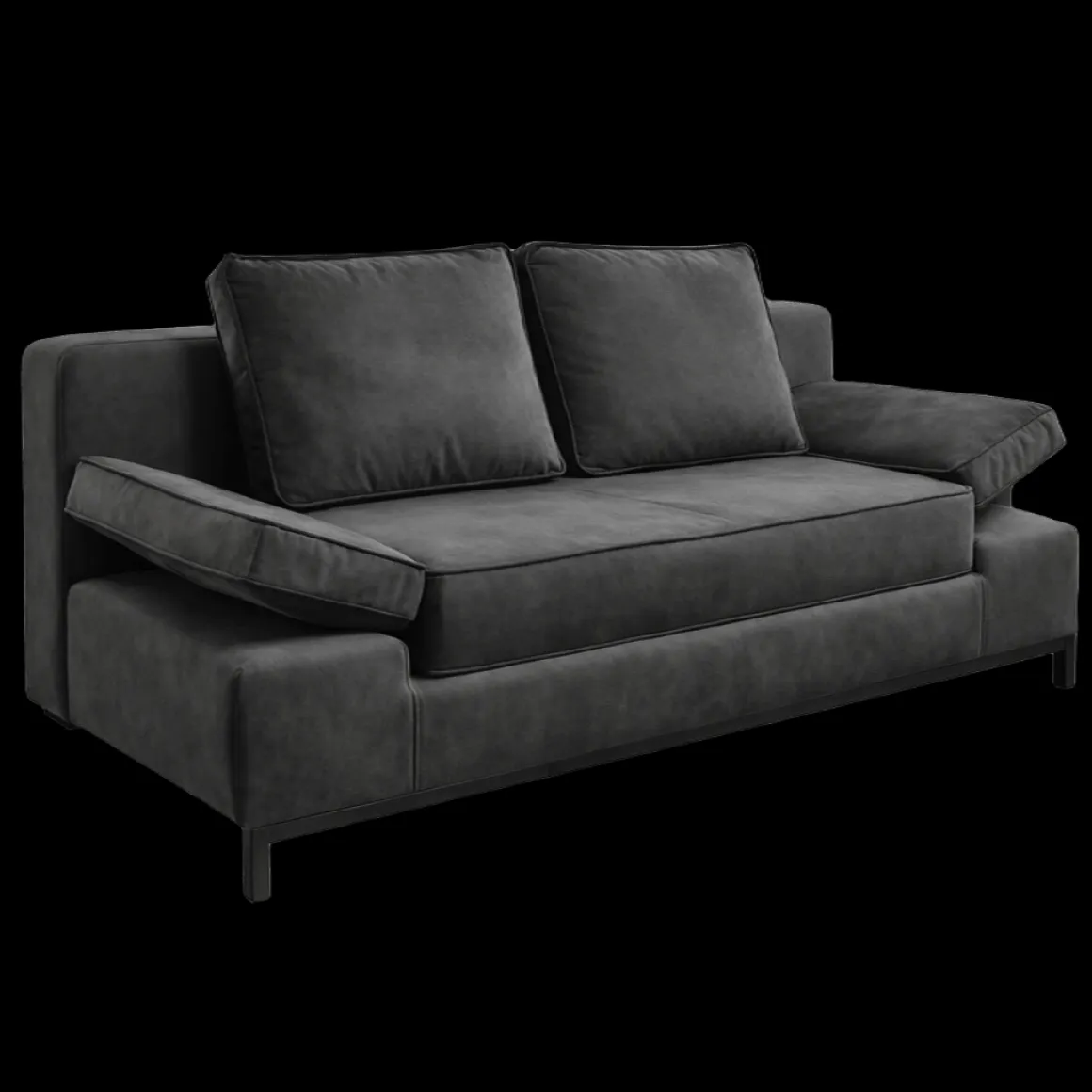 Sun Garden Schlafsofa Jarny mit Stauraum Anthrazit
