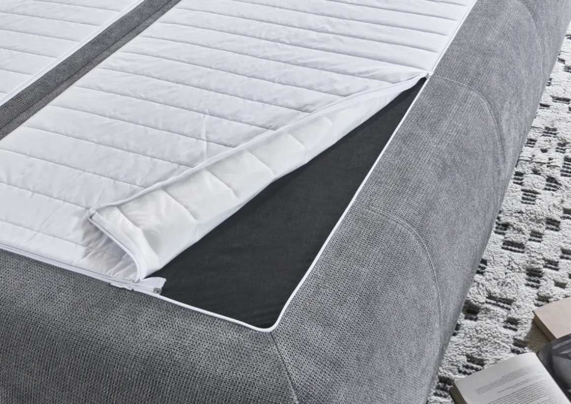 Sun Garden Schlafsofa Lenon mit Stauraum Grau