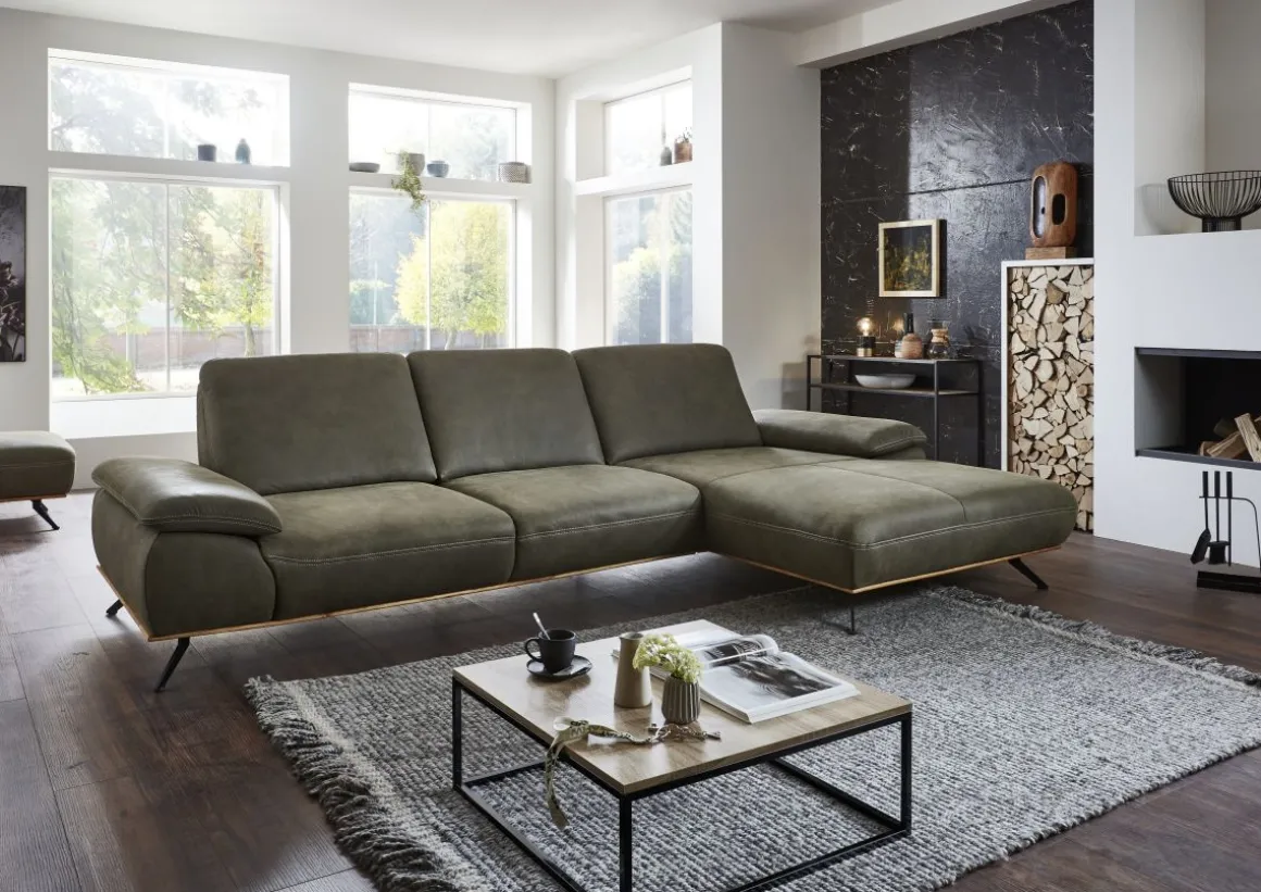 Systempolster Ecksofa 18063 Aurelia Olive