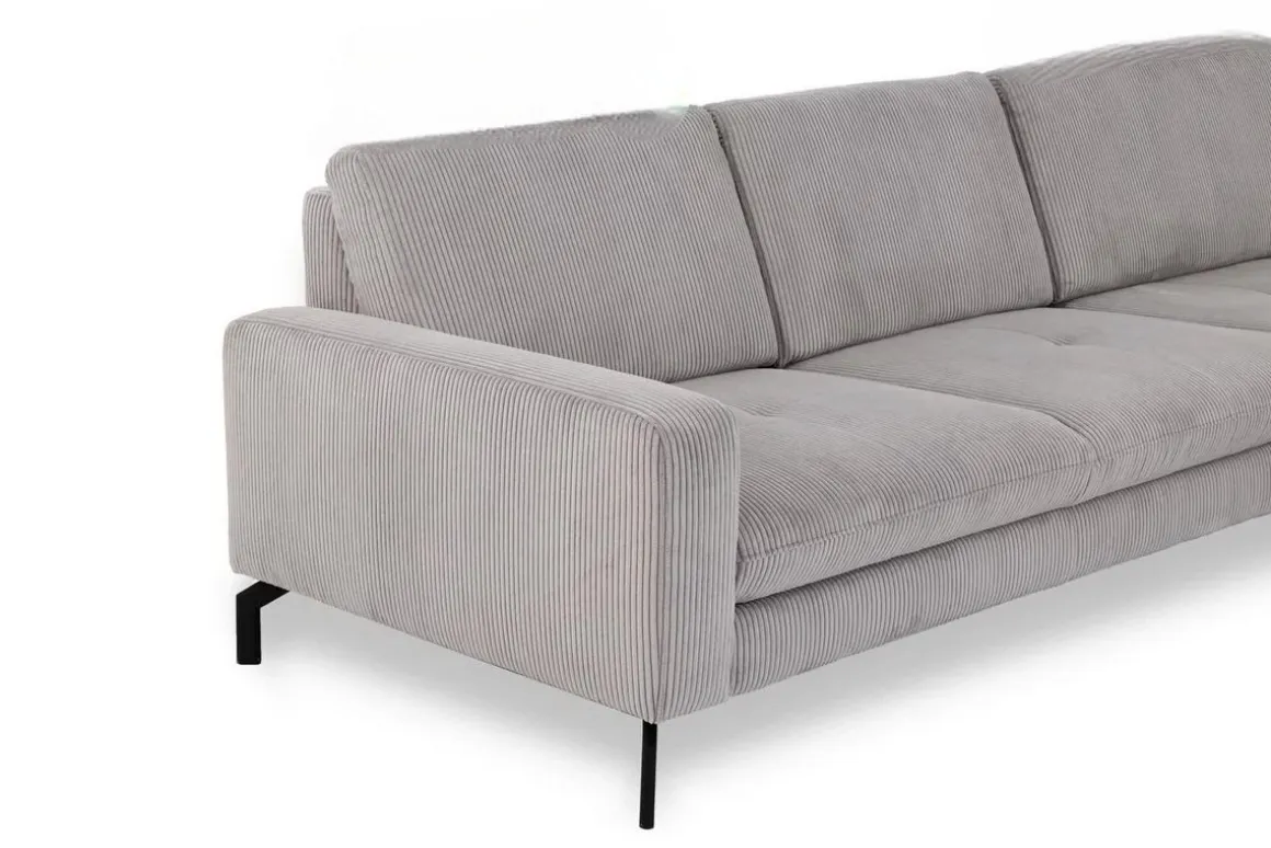 Systempolster Ecksofa 20110 Cord Grau