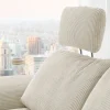 Systempolster Ecksofa 14007 Cord Natur