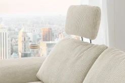 Systempolster Ecksofa 14007 Cord Natur