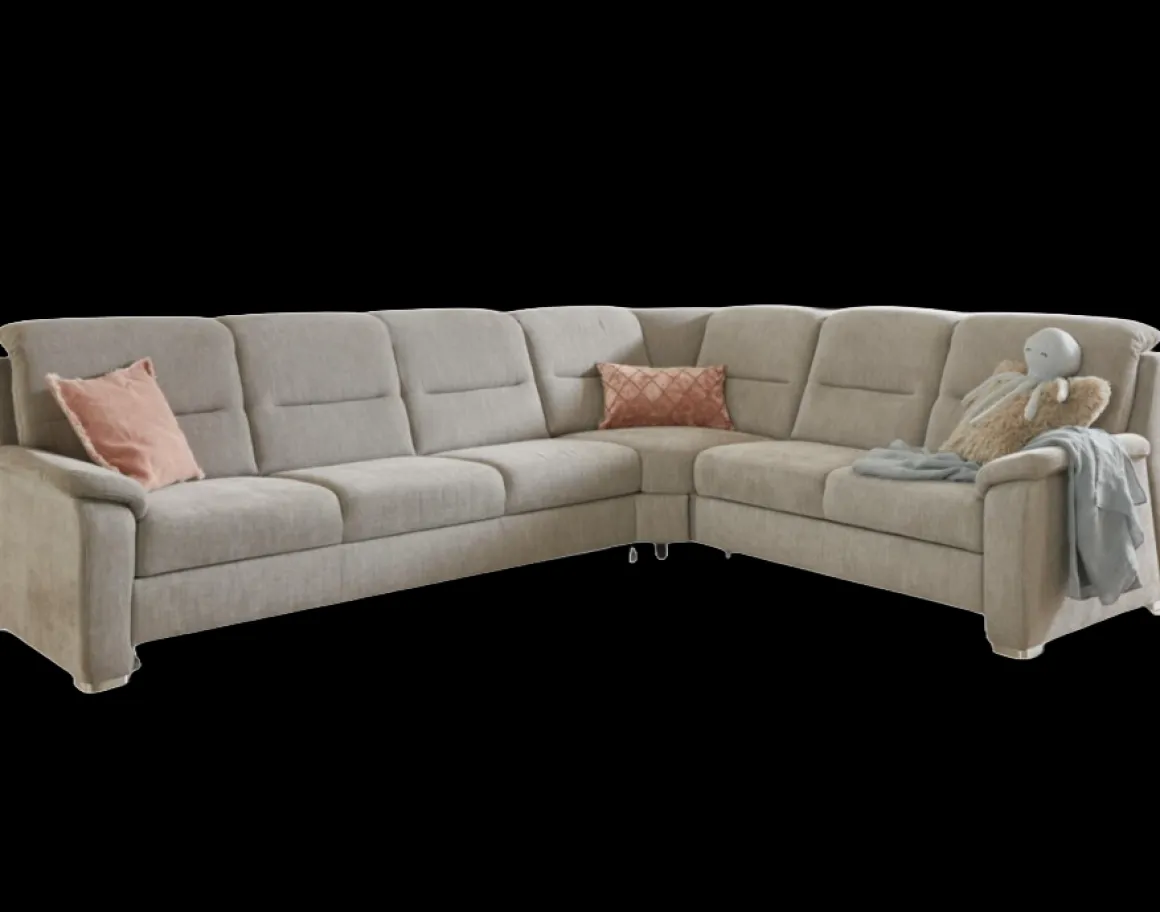 Systempolster Ecksofa 10002 Platin