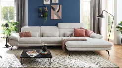 Systempolster Ecksofa 22025 Silber