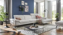 Systempolster Ecksofa 22025 Silber