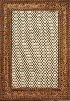 Teppich aus Indien Bikaner Mir 20 beige 80 x 250 cm