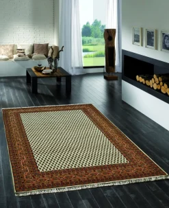 Teppich aus Indien Bikaner Mir 20 beige 80 x 250 cm