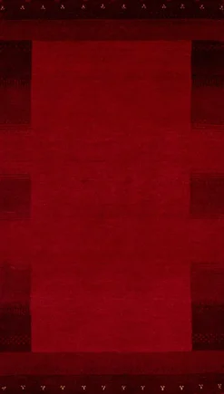 Teppich aus Indien Colorado Rot 60 x 90 cm