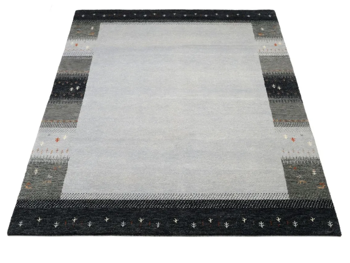 Teppich aus Indien Intense Mala Grau 70 x 140 cm