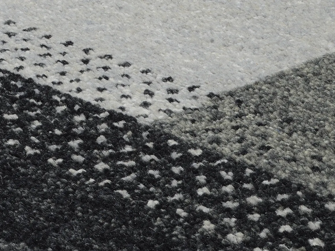 Teppich aus Indien Intense Mala Grau 70 x 140 cm