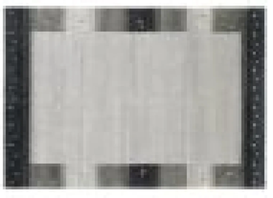 Teppich aus Indien Intense Mala Grau 70 x 140 cm