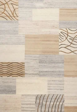 Teppich aus Indien Nakarta Grau 90 x 160 cm