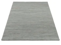 Teppich aus Nepal Himali Uni silber-grau 140 x 200 cm