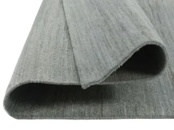Teppich aus Nepal Himali Uni silber-grau 140 x 200 cm