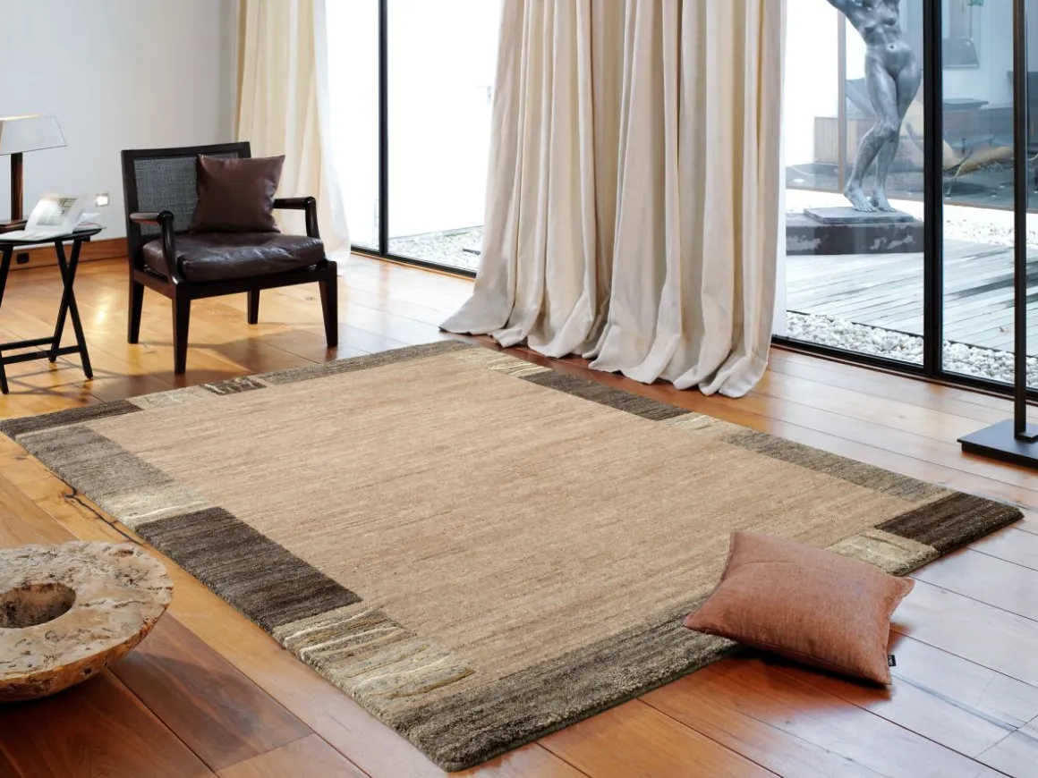 Teppich aus Nepal Silk Lalitpur Natur 150 cm