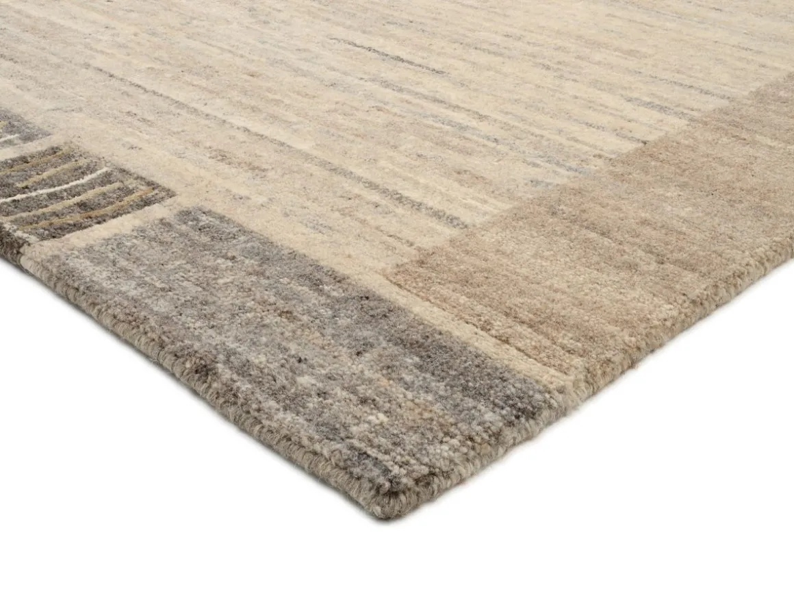 Teppich aus Nepal Silk Lalitpur Wolle-Natur 150 cm