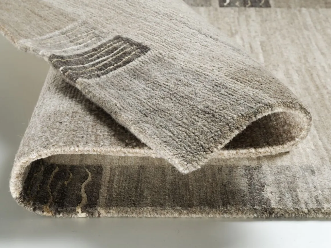 Teppich aus Nepal Silk Lalitpur Wolle-Natur 150 cm