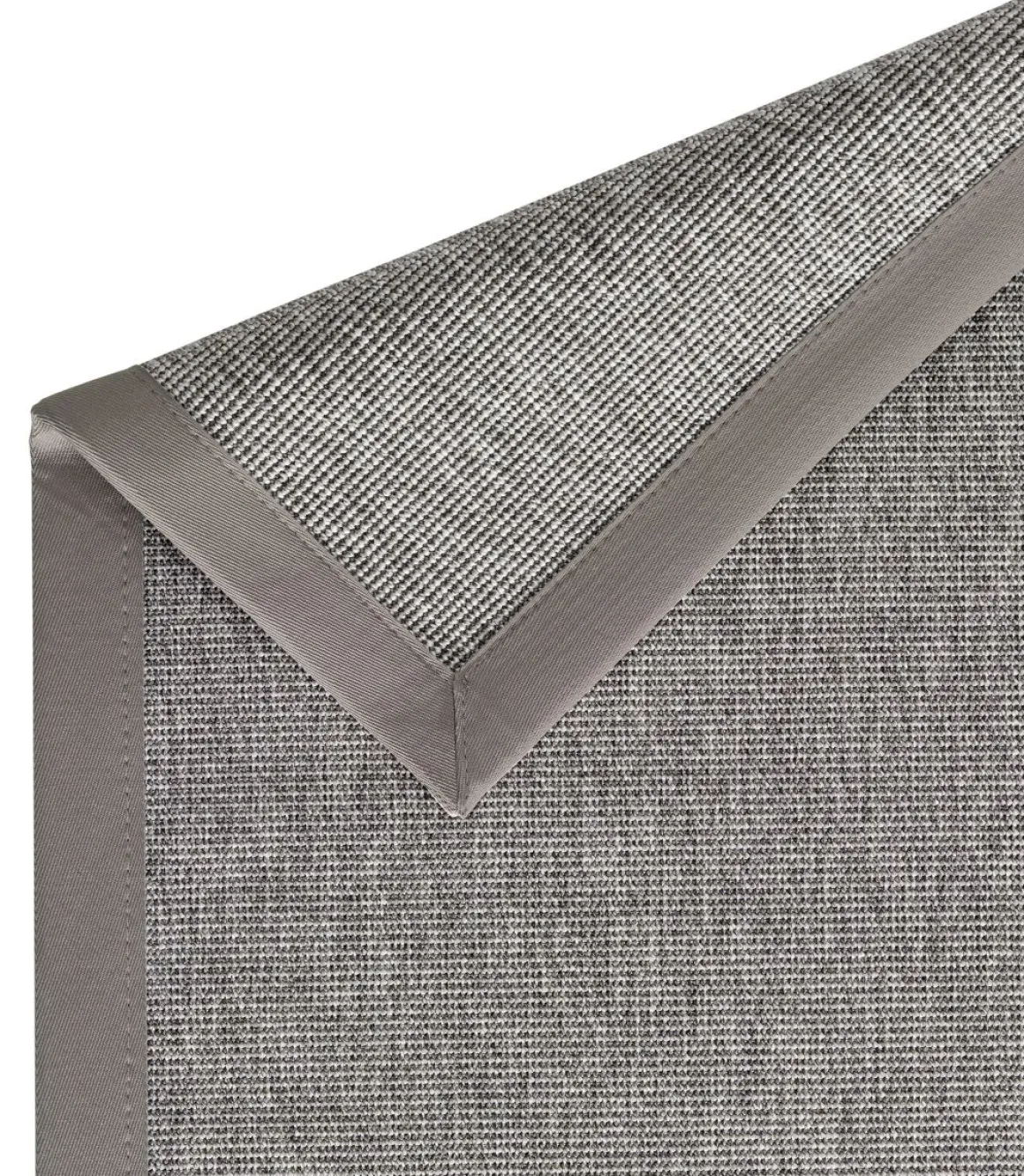 Teppich in Sisaloptik Naturino Rips Grau 67 x 133 cm