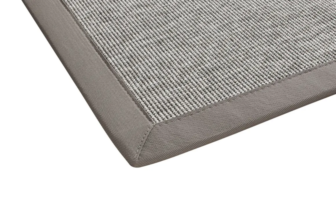 Teppich in Sisaloptik Naturino Rips Grau 67 x 133 cm
