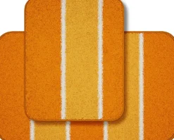 2tlg. Badematten-Set Waymore Orange