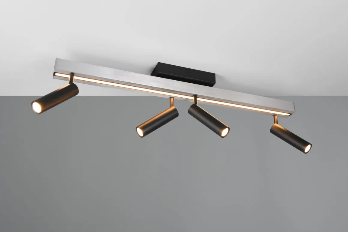 TRIO 4-flg LED Ausziehdeckenlampe Zeno