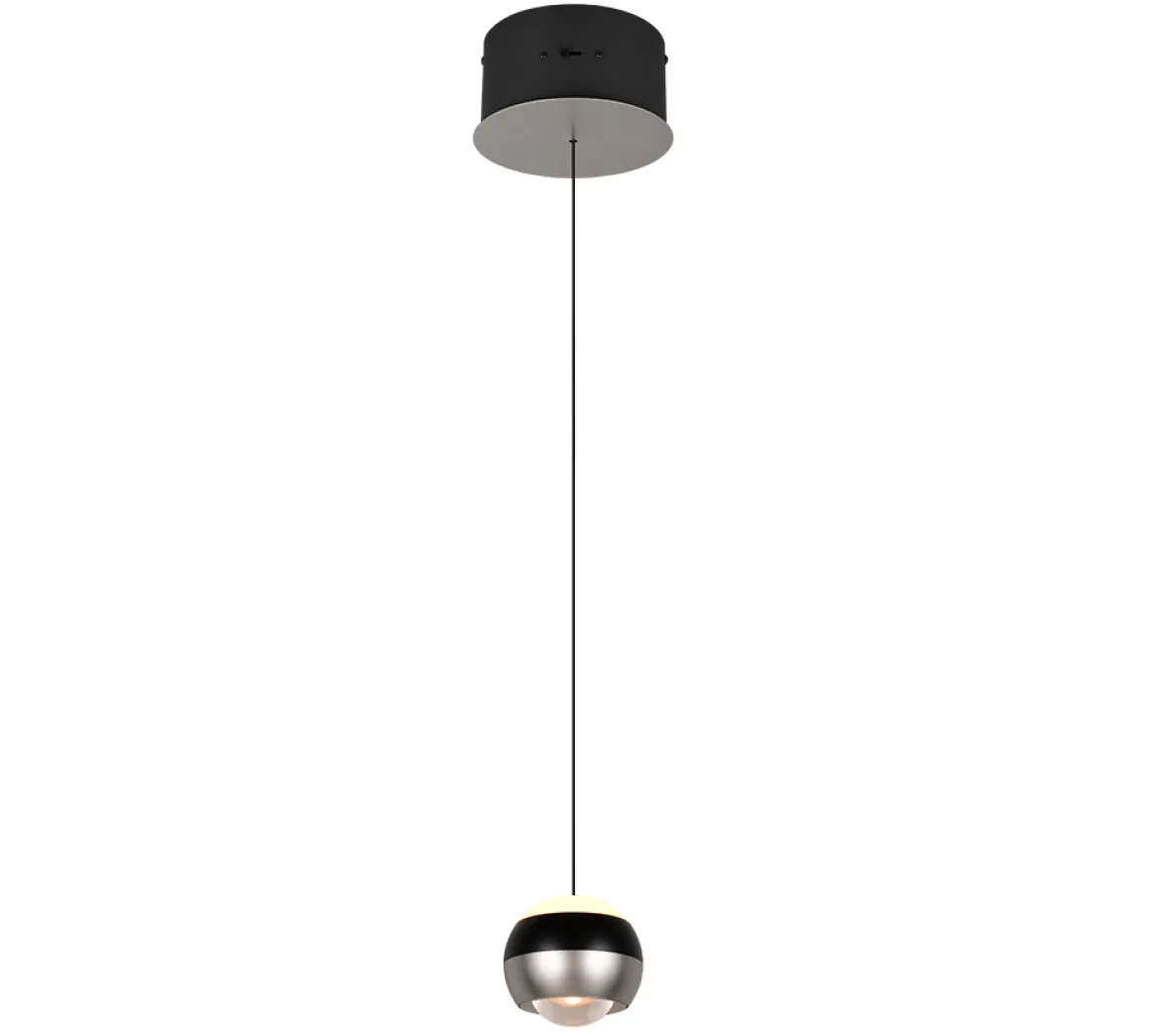 TRIO 1flg LED Pendellampe Orbit-S Nickel