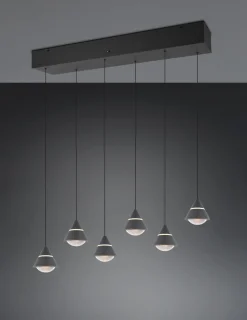 TRIO 6-flg LED Pendellampe Romeo