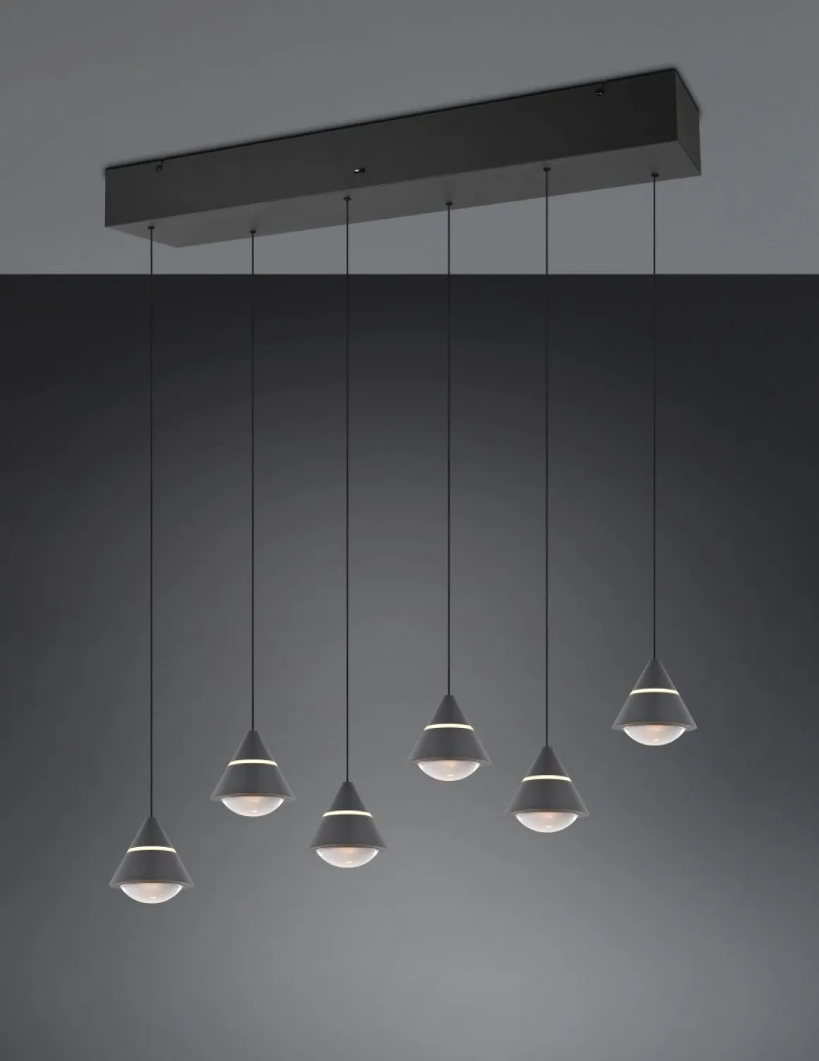 TRIO 6-flg LED Pendellampe Romeo