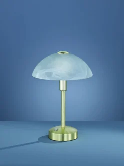 TRIO 1-flg LED Tischleuchte Donna Messing